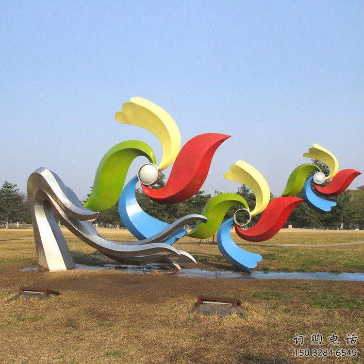 風(fēng)車(chē)雕塑 烤漆園林?jǐn)[件 抽象不銹鋼風(fēng)車(chē)雕塑廠(chǎng)家
