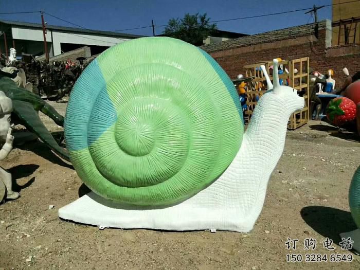 公園蝸牛雕塑廠家 中式卡通小品 風景區仿真蝸牛雕塑