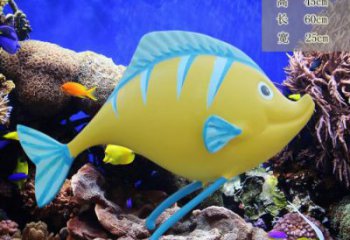 商場(chǎng)魚兒雕塑廠家 中式室內(nèi)小品 酒店彩繪魚兒雕塑