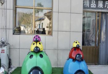 商業街甲殼蟲雕塑廠家 大型戶外擺件 步行街異形甲殼蟲雕塑