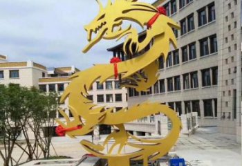 仿真飛龍雕塑廠家 大型剪影擺件 公園噴漆飛龍雕塑