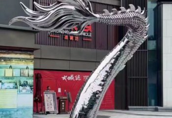 街道水龍雕塑廠家 創意戶外小品 酒店拉絲水龍雕塑