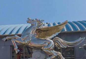庭院飛馬雕塑廠家 歐式仿真擺件 戶外現代飛馬雕塑