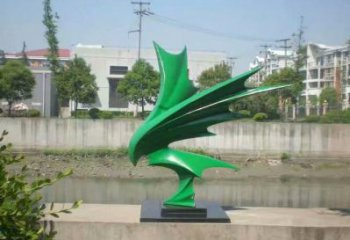 別墅區(qū)老鷹雕塑廠家 公園噴漆小品 戶外幾何老鷹雕塑