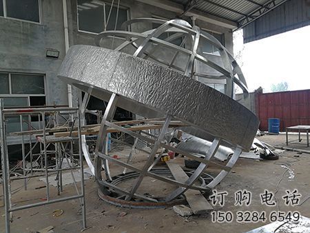 幾何地球儀雕塑廠家 鋼管小品 大門(mén)口不銹鋼地球儀雕塑
