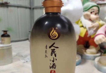 中式酒瓶雕塑廠家 公園小品 大型不銹鋼酒瓶雕塑