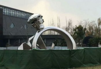 中式鉆戒雕塑廠家 別墅區(qū)小品 大型不銹鋼鉆戒雕塑