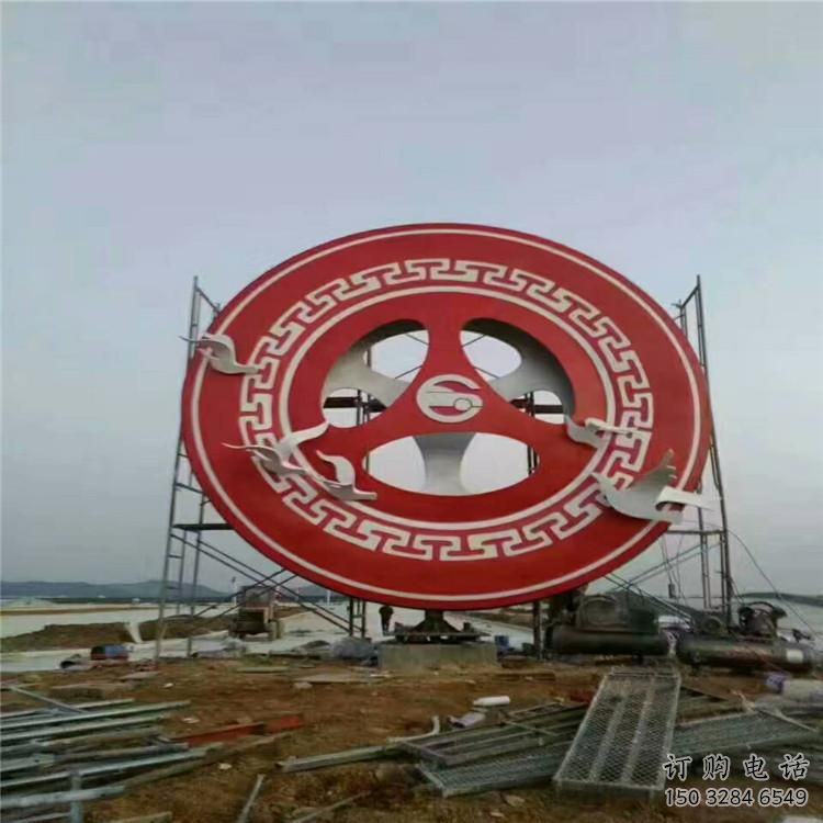 剪影圓圈雕塑廠家 園林小品 大型不銹鋼圓圈雕塑生產