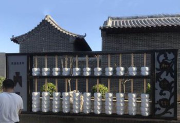 噴漆算盤雕塑廠家 中式村口小品 大型不銹鋼算盤雕塑制作