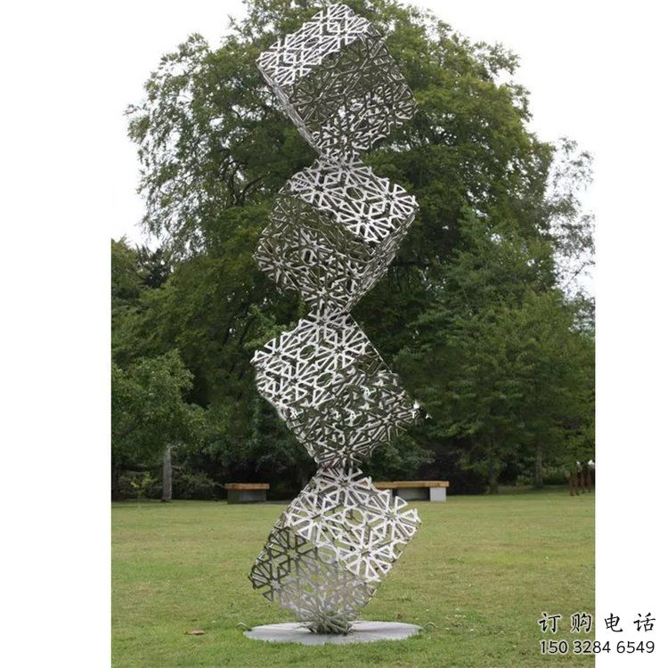 大型幾何體雕塑廠家 鍛造小品 現代不銹鋼幾何體雕塑廠