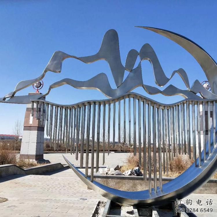 大型群山雕塑廠(chǎng)家 鍛造小品 現(xiàn)代不銹鋼群山雕塑廠(chǎng)