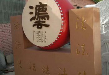 街頭鼓雕塑廠家 大型別墅區擺件 烤漆不銹鋼鼓雕塑生產制作