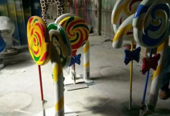 商業(yè)街糖果雕塑廠家 歐式公園擺件 廣場(chǎng)不銹鋼糖果雕塑加工廠