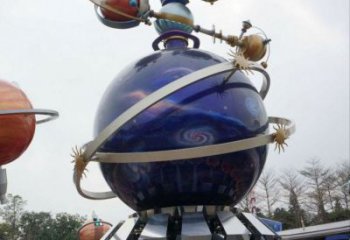 異形飛碟雕塑廠(chǎng)家 現(xiàn)代公園小品 創(chuàng)意不銹鋼飛碟雕塑定制