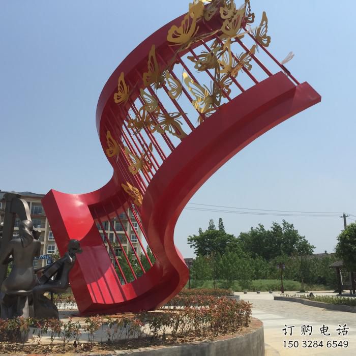 中式蝴蝶樹雕塑廠家 幾何創意小品 游樂場不銹鋼蝴蝶樹雕塑廠