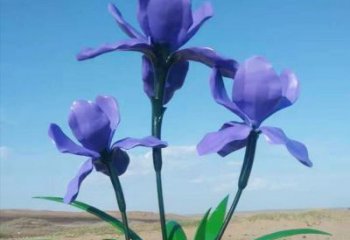 抽象百合花雕塑廠家 創意小品 戶外不銹鋼百合花雕塑廠