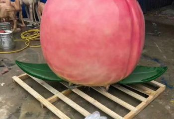 創意壽桃雕塑廠家 創意小品 公園壽桃雕塑定制