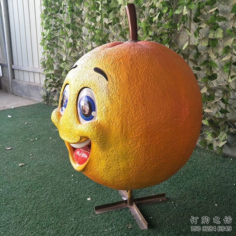 異形橘子雕塑廠家 現(xiàn)代公園小品 廣場橘子雕塑定制