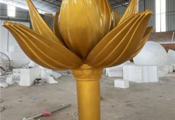 噴漆紫荊花雕塑廠家 中式小品 大型不銹鋼紫荊花雕塑廠