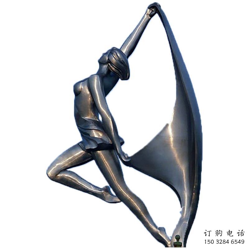抽象體操雕塑廠家  公園小品  創(chuàng)意不銹鋼體操雕塑廠