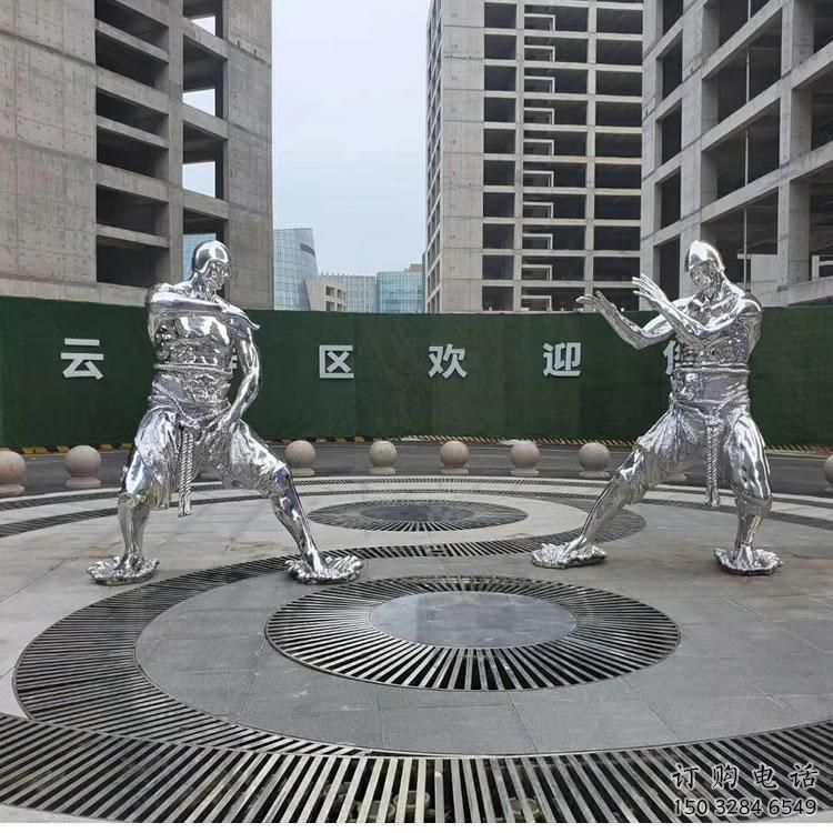中式武士雕塑廠家 現代創意小品  戶外武士雕塑廠