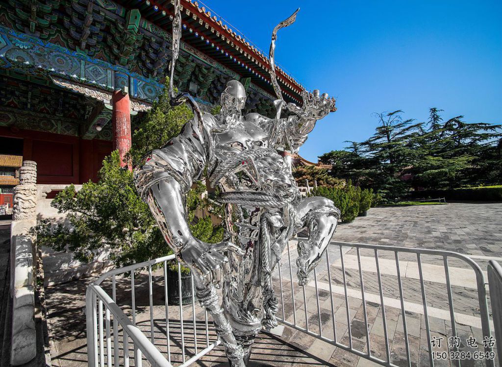 武士雕塑廠家  公園仿古小品 中式武士雕塑廠