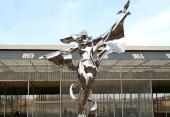 創(chuàng)意舞者雕塑廠(chǎng)家  戶(hù)外擺件小品 公園不銹鋼舞者雕塑廠(chǎng)