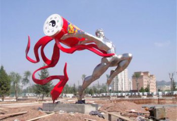 大型運(yùn)動(dòng)員雕塑廠家 現(xiàn)代小品  不銹鋼鏡面運(yùn)動(dòng)員雕塑廠