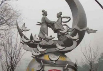 公園愛情雕塑廠家 戶外擺件  大型不銹鋼愛情雕塑