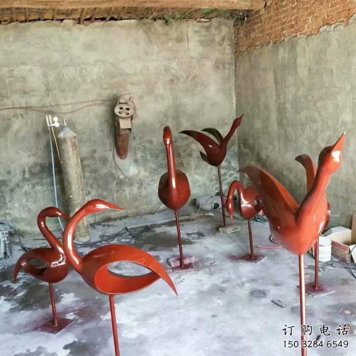 內蒙古景區鳥類雕塑，噴水造型，剪影工藝