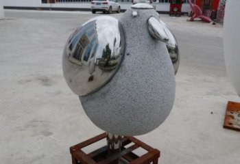 石嘴山操場鳥類雕塑，公園主題，鏡面工藝