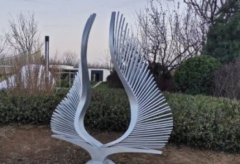 幼兒園翅膀雕塑生產廠家，鐵藝文化雕塑，鑄造制作