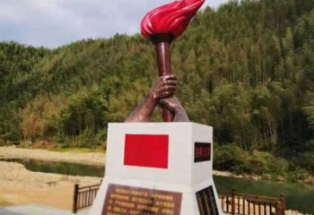 戶外火焰雕塑生產廠家 噴漆景觀小品 燈光雕塑