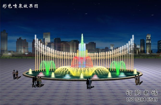 波光變頻噴泉雕塑，水景噴泉雕塑制造商