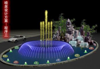 變頻漂浮噴泉雕塑，水景藝術噴泉雕塑預定
