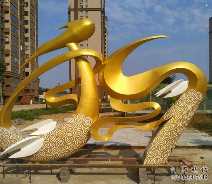 抽象和字雕塑展品，小區(qū)雕塑，不銹鋼和字雕塑制作精選