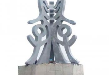古文字雕塑通用，街景小品，不銹鋼古文字雕塑制造廠家