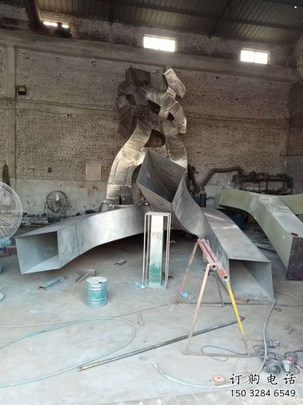 甲骨文雕塑工廠選用，街道標(biāo)識(shí)，不銹鋼甲骨文雕塑批發(fā)