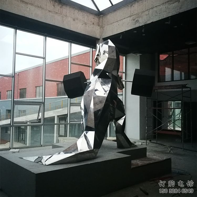 恐龍雕塑訂做，景區雕塑，鏡面恐龍雕塑定價