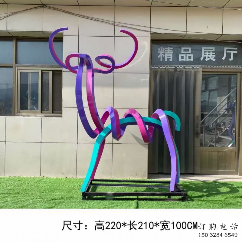 創意小鹿雕塑