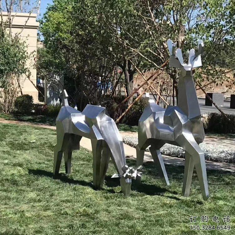 小鹿雕塑精選，街頭藝術，公園切面小鹿雕塑承接