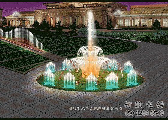 電影漂浮噴泉雕塑，水景藝術噴泉雕塑提供