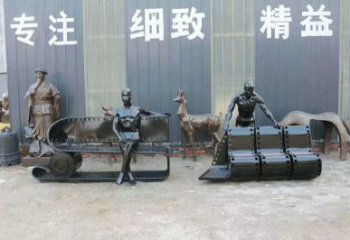 膠卷坐凳雕塑