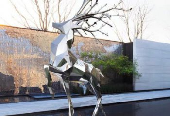 商場小鹿雕塑常用，公園小品，切面小鹿雕塑生產商