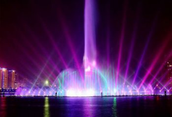 公園程控噴泉雕塑，高噴循環(huán)噴水方式設(shè)計
