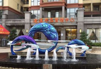 地產噴泉雕塑，程控設計，程控旱地噴泉雕塑
