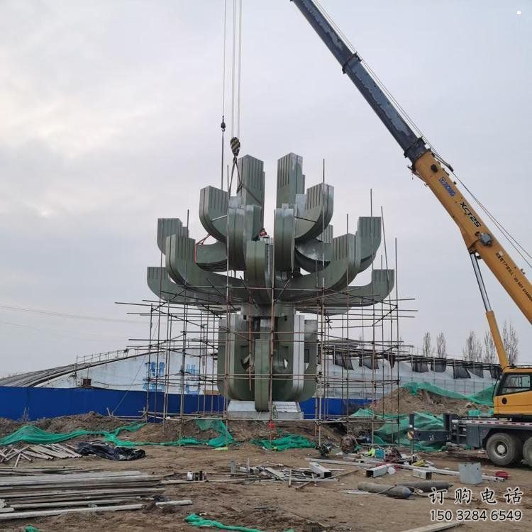 蓮花雕塑選用，鍛造工藝，幾何蓮花雕塑標準廠家