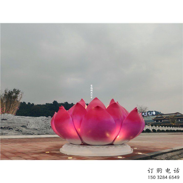蓮花雕塑選用，噴泉雕塑，不銹鋼蓮花噴泉雕塑標準