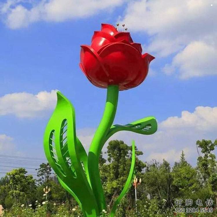 月季雕塑精品，圓雕體系，景區月季花朵雕塑選定