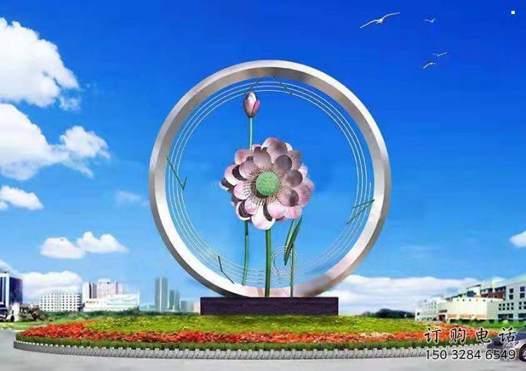 蘭花雕塑指用，景觀(guān)雕塑，園林蘭花花朵雕塑點(diǎn)擊